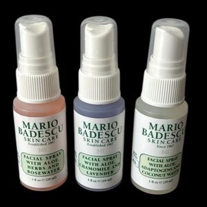 Mario Badescu Skin Care Trio Set Spritz, Mist, Glow, Facial Spray Set of 3